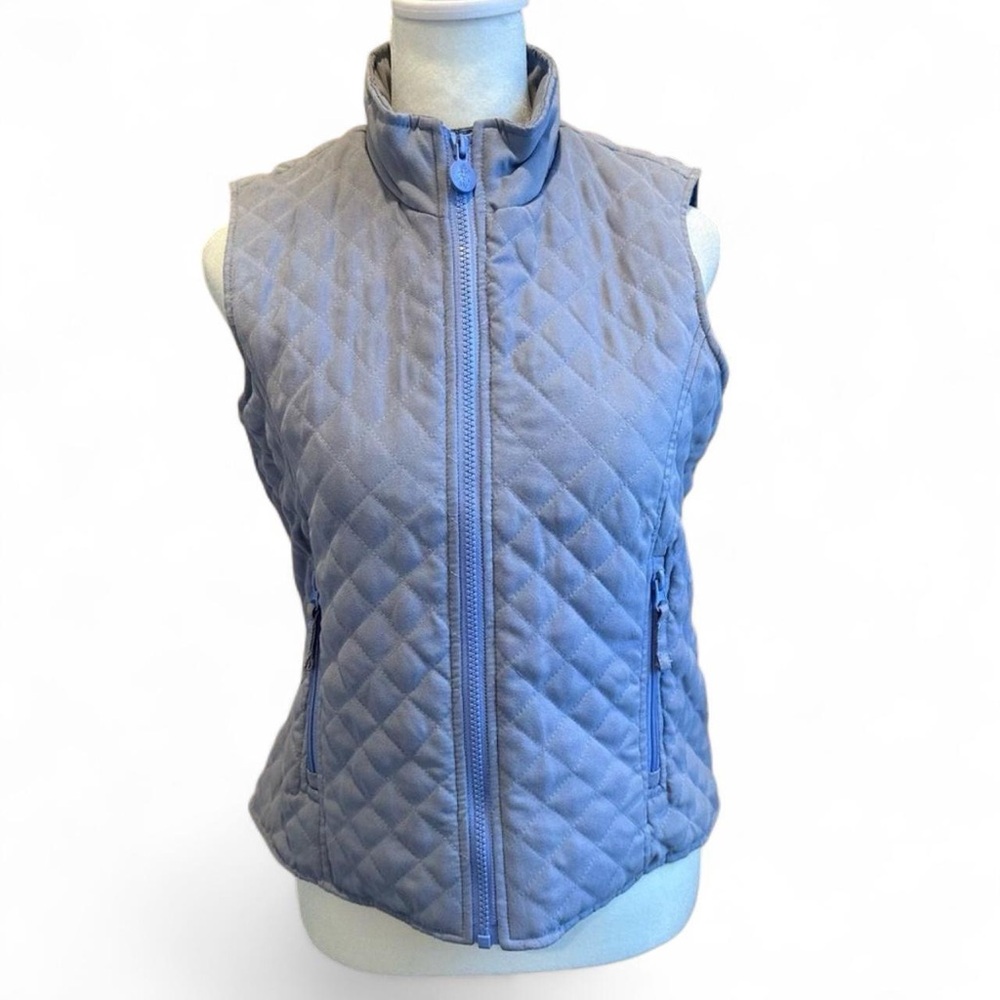 Outback Trading Co. Women's Microsuede Grand Prix Vest Periwinkle Purple Size XS